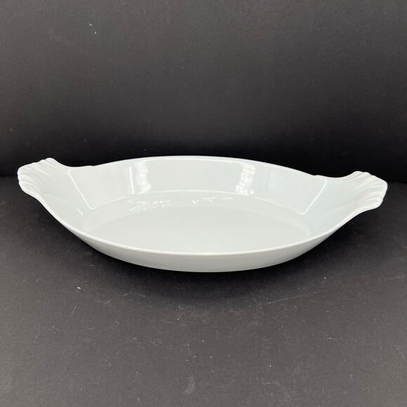 Apilco France white porcelaine gratin baking dish - Picture 2 of 5